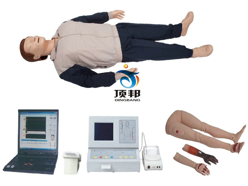液晶彩显高级全自动电脑心肺复苏模拟人(IC卡)(图1) 急救模拟人